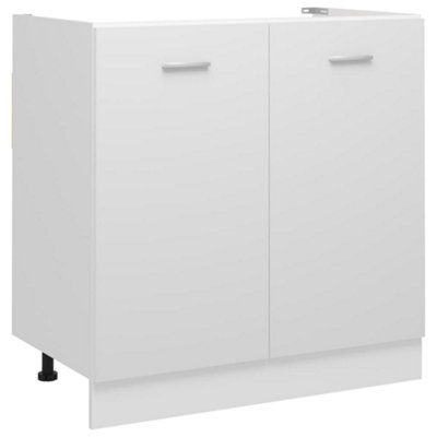 Vidaxl Sink Bottom Cabinet Lyon White 80X46X81.5 Cm Engineered Wood from B&Q