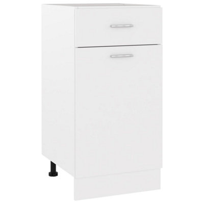 Vidaxl Drawer Bottom Cabinet Lyon White 40X46X81.5 Cm Engineered Wood