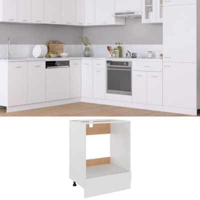 Vidaxl Oven Cabinet Lyon White 60X46X81.5 Cm Engineered Wood from B&Q