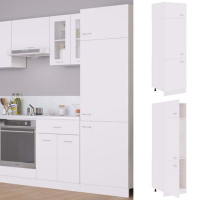 Vidaxl Kitchen Cabinet White Engineered Wood Cupboard Sideboard Side Cabinet - Image 3