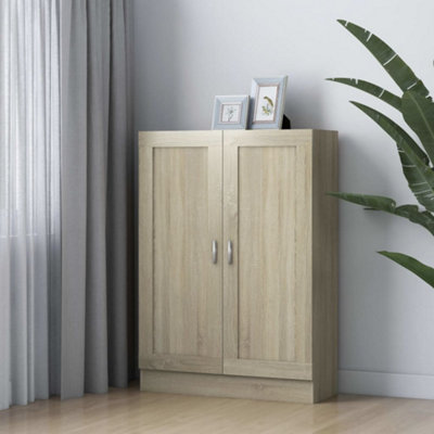 Vidaxl Book Cabinet Sonoma Oak 82.5X30.5X115 Cm Engineered Wood from B&Q