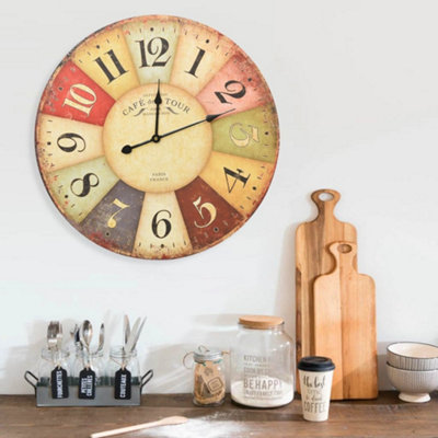 Vidaxl Vintage Wall Clock Colourful 60 Cm from B&Q
