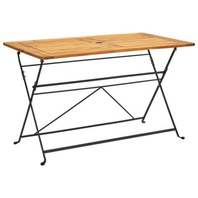B&Q -  Folding Garden Table 120X70X74 Cm Solid Acacia Wood