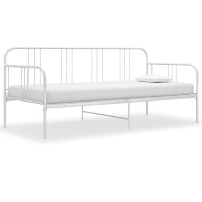 Vidaxl Sofa Bed Frame Without Mattress White Metal 90X200 Cm from B&Q