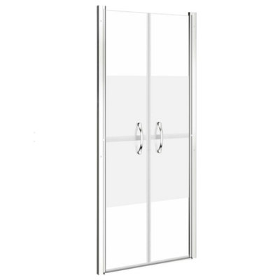 Vidaxl Shower Door Half Frosted Esg 86X190 Cm