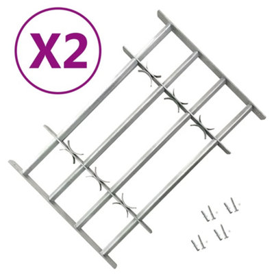 B&Q -  Adjustable Security Grilles For Windows 2 Pcs 1000-1500 mm Window Grilles