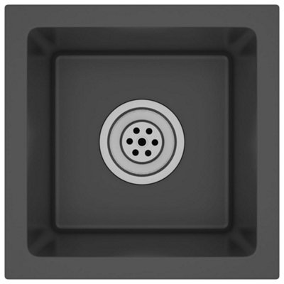 B&Q -  Handmade Kitchen Sink Black Stainless Steel