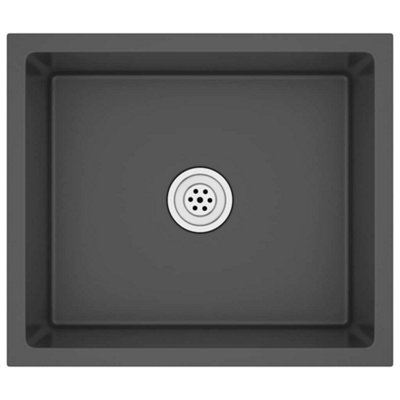 B&Q -  Handmade Kitchen Sink Black Stainless Steel