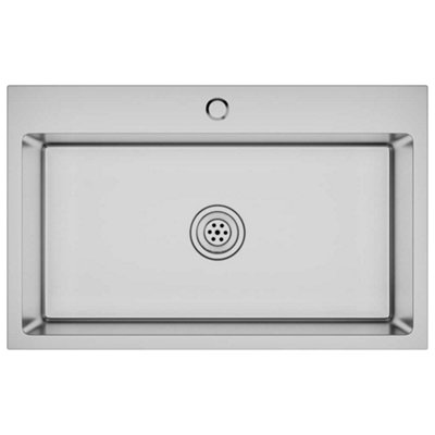 Vidaxl Handmade Kitchen Sink Stainless Steel from B&Q