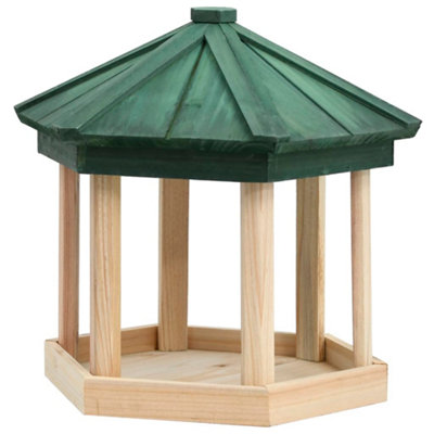 Vidaxl Bird Feeder Octagon Solid Firwood 33X30 Cm from B&Q