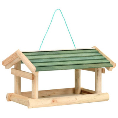 Vidaxl Bird Feeder Solid Wood 35X29.5X21 Cm from B&Q
