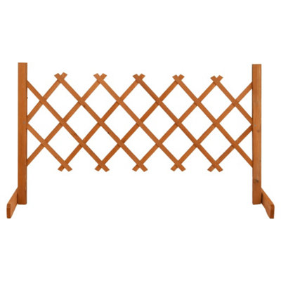 Vidaxl Orange Garden Trellis Fence 120X60 Cm Solid Firwood