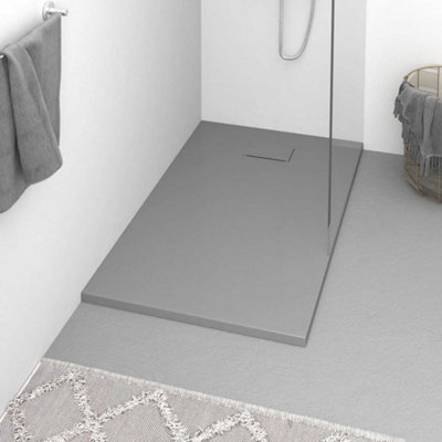 B&Q -  Shower Base Tray Smc Grey 120X70 Cm