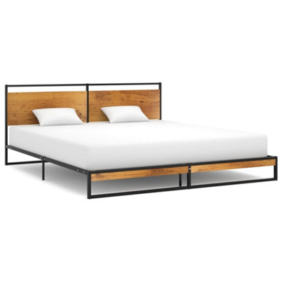 Vidaxl Bed Frame Without Mattress Metal 180X200 Cm Super King from B&Q