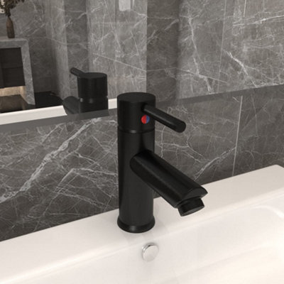Vidaxl Bathroom Basin Faucet Black 130X176 mm from B&Q