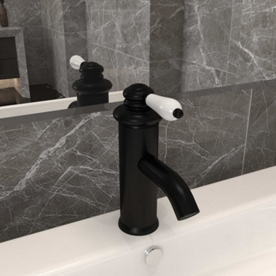 Vidaxl Bathroom Basin Faucet Black 130X180 mm from B&Q