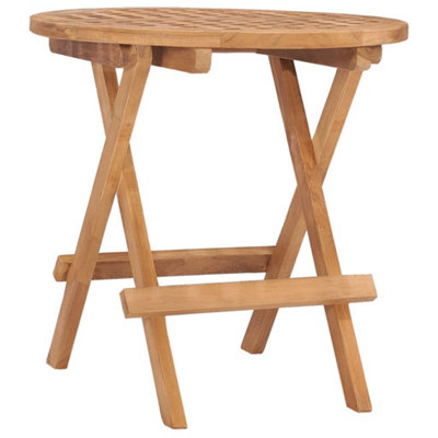 Vidaxl Folding Garden Table 50X50x50 Cm Solid Teak Wood