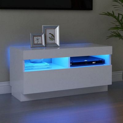 B&Q -  Tv Cabinet With Led Lights White 80X35X40 Cm