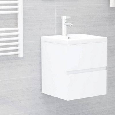 B&Q -  Sink Cabinet White 41X38.5X45 Cm Engineered Wood