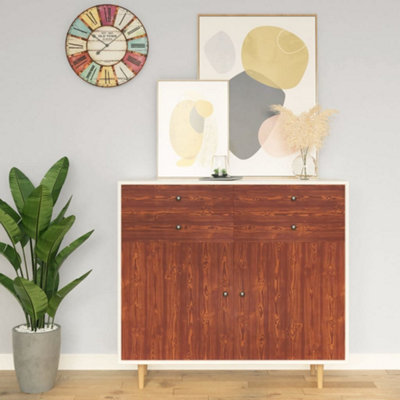 Vidaxl Self-Adhesive Furniture Film Acacia 500X90 Cm Pvc from B&Q