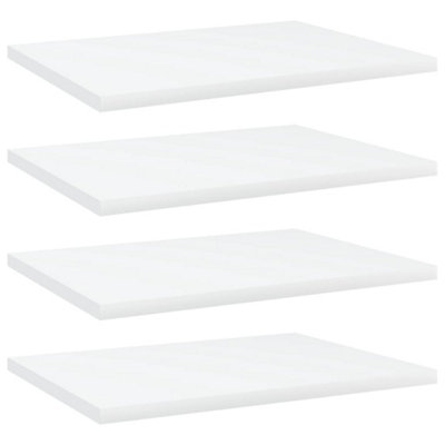 Vidaxl Bookshelf Boards 4 Pcs White 40X30X1.5 Cm Engineered Wood from B&Q
