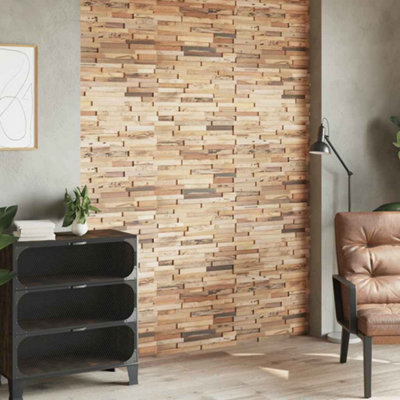 Vidaxl Wall Cladding Panels 10 Pcs 1.03 M² Recycled Teak Wood Wall Cladding Panels