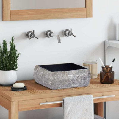B&Q -  Sink Black 30X30X13 Cm Marble