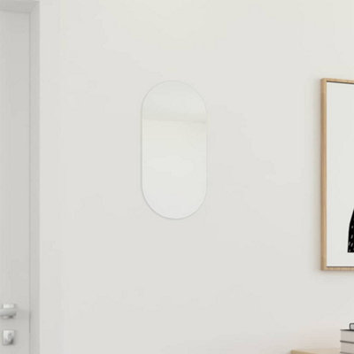 Vidaxl Mirror 40X20 Cm Glass Oval from B&Q