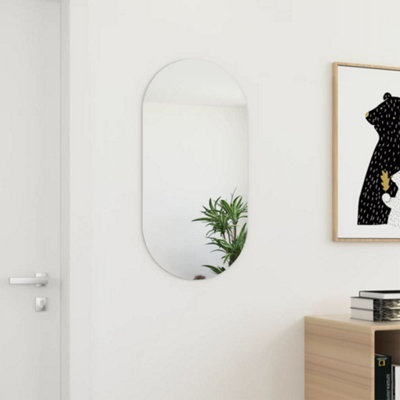 B&Q -  Mirror 80X40 Cm Glass Wall Mirror