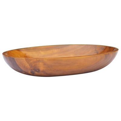 B&Q -  Basin Solid Teak Wood 60X40X10 Cm