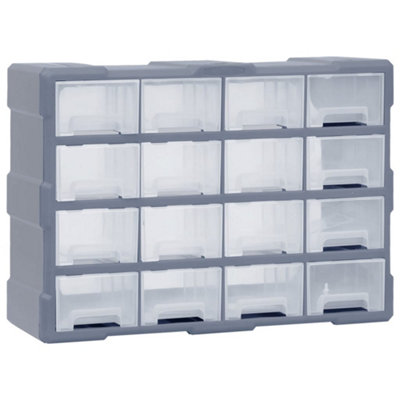 Vidaxl Multi-Drawer Organiser With 16 Middle Drawers 52X16X37 Cm Multi-Drawer Organisers from B&Q
