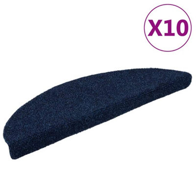 Vidaxl Stair Mats Self-Adhesive 10 Pcs 56X17X3 Cm Navy Half Round from B&Q