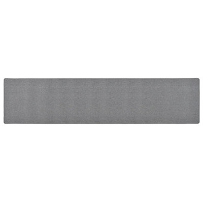 VidaXL Carpet Runner Dark Grey 80x400 cm - Polypropylene Rug - Hallway Runner - Image 4