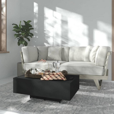 Vidaxl Black Coffee Table 85X55x31 Cm Engineered Wood