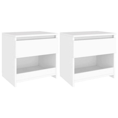 Vidaxl Bedside Cabinets 2 Pcs White 40X30X39 Cm Engineered Wood Bedside Cabinets from B&Q