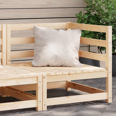 Vidaxl Garden Corner Sofa Solid Wood Pine