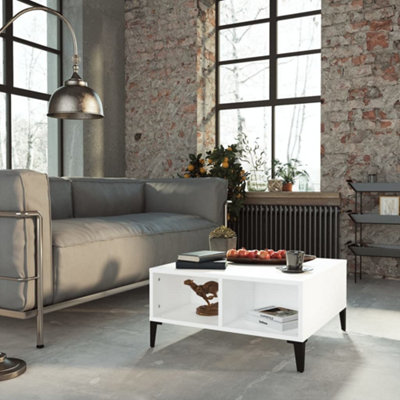 Vidaxl Coffee Table 60X60x30 Cm Engineered Wood White