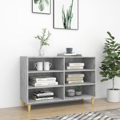 Vidaxl Sideboard Concrete Grey Engineered Wood Storage Cabinet Standing Shelf - Image 3
