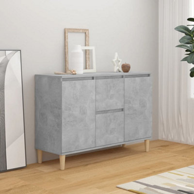 Vidaxl Sideboard Concrete Grey 101X35X70 Cm Engineered Wood from B&Q