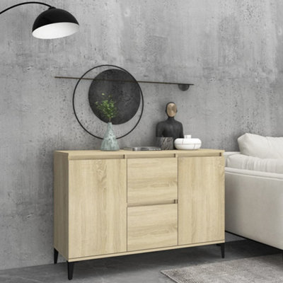 Vidaxl Sideboard Sonoma Oak 102X35X70 Cm Engineered Wood from B&Q