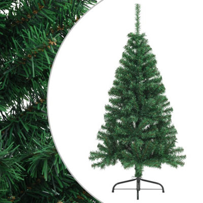 Vidaxl Artificial Half Christmas Tree With Stand Green 120 Cm Pvc from B&Q