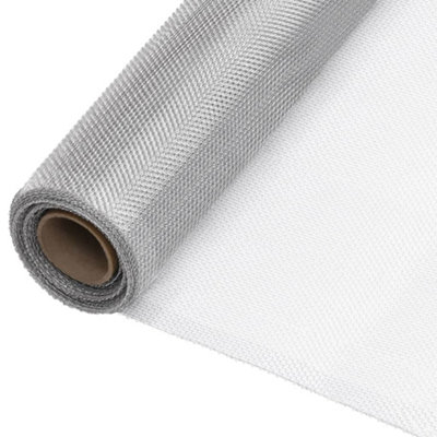 Vidaxl Mesh Screen Aluminium 100X2000 Cm Silver from B&Q