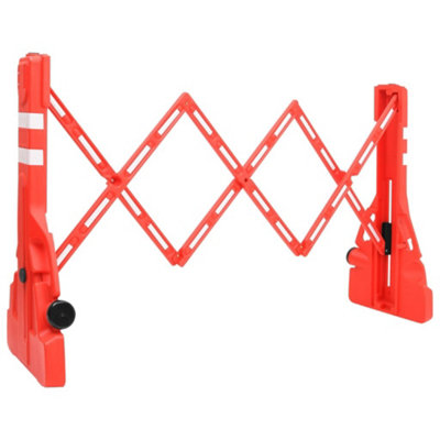 Vidaxl Red Folding Traffic Barrier 210X50x105 Cm