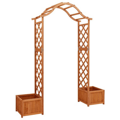 Vidaxl Garden Pergola With Planter Solid Firwood from B&Q