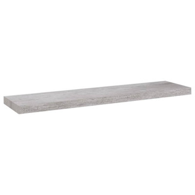 Vidaxl Floating Wall Shelf Concrete Grey 90X23.5X3.8 Cm Mdf from B&Q