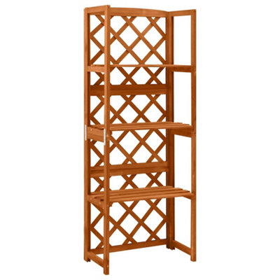 Vidaxl Trellis With Shelves 55X30X140 Cm Solid Fir Wood from B&Q