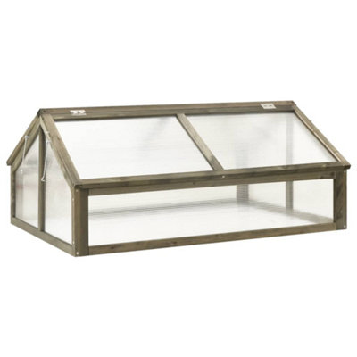 Vidaxl Greenhouse Grey 114X80X50 Cm Firwood from B&Q
