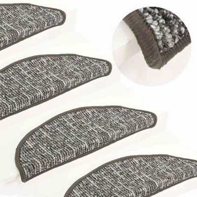 Vidaxl Carpet Stair Treads 15 Pcs 65X21x4 Cm Anthracite
