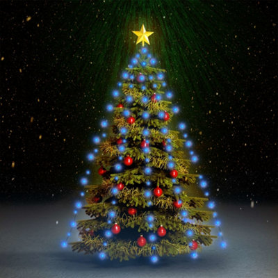 Vidaxl Christmas Tree Net Lights With 150 Leds Blue 150 Cm from B&Q