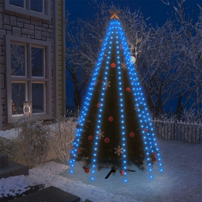 Vidaxl Christmas Tree Net Lights With 300 Leds Blue 300 Cm from B&Q
